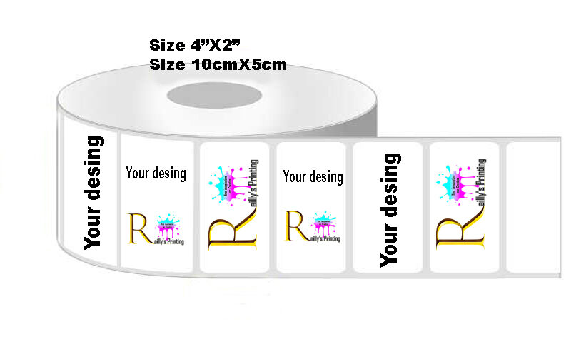 Waterproof label 4"X2"/ 10cmX5cm Waterproof Label Railly's Printing • Your imagination, Our
