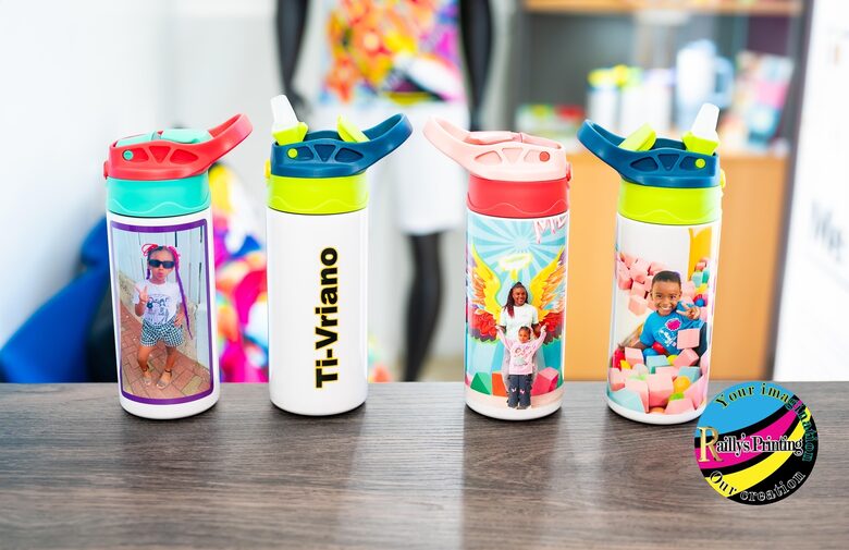Kids water bottle with color lid 12 oz thermos