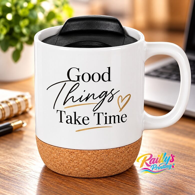 Cork bottom mug 15oz