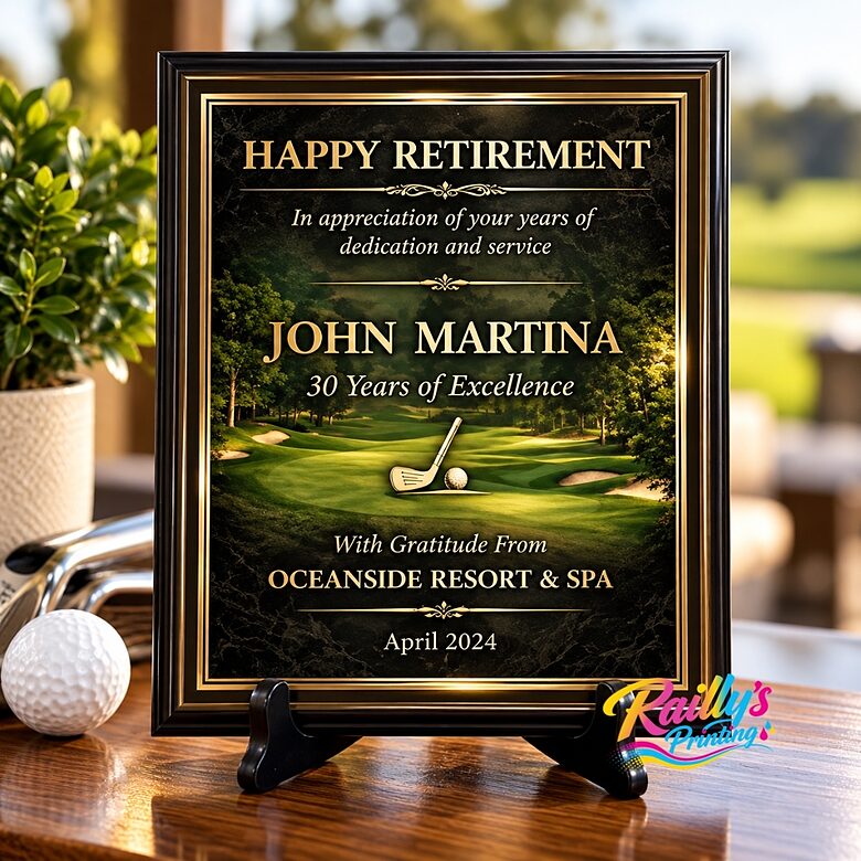 Rectangular Plaque with Black Edge (8X10 inch)