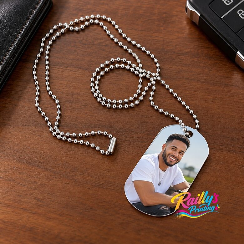 Photo dog tag (Chain included)