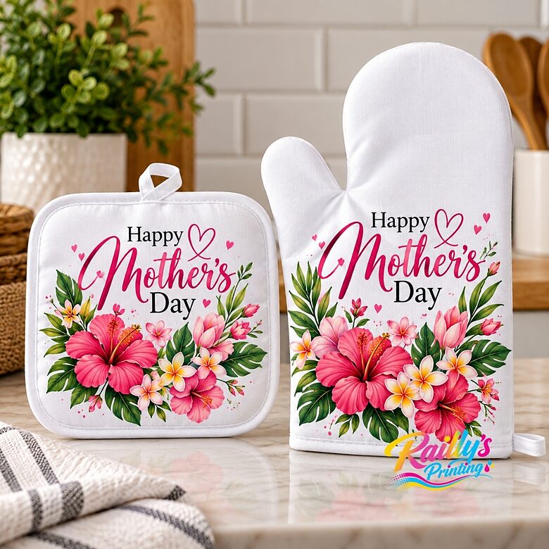 Oven mitt & glove set