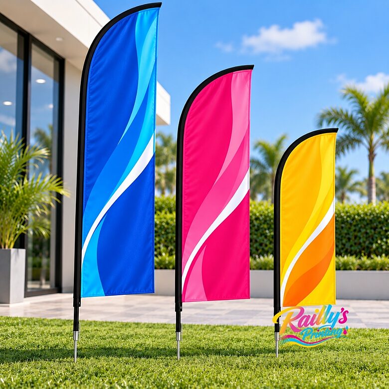 Beach Flag full set (flag, pole & base)