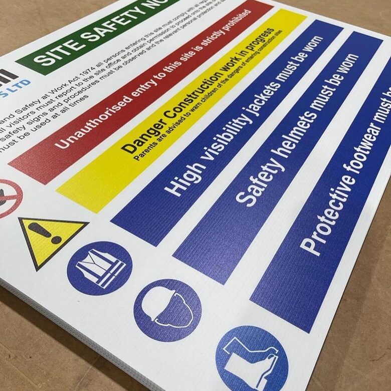 Sign board A2 (420mm X 594mm)