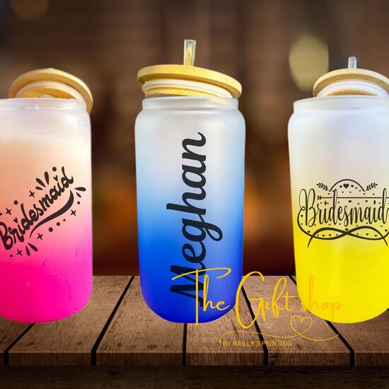 Gradient glass cup 16 oz.