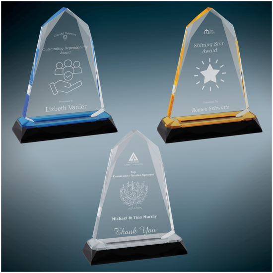 Diamond award with Engraving (4 1/2" x 6 3/4")