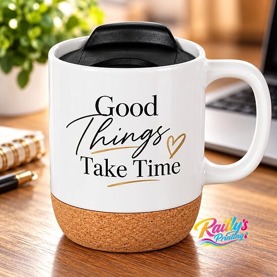 Cork bottom mug 15oz