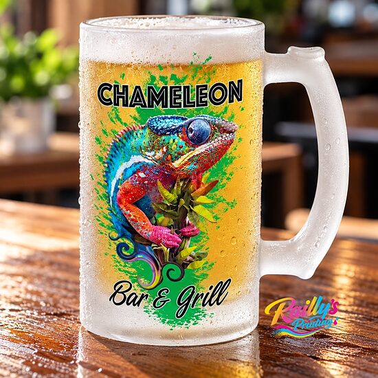 Frosted beer glass 16 oz.