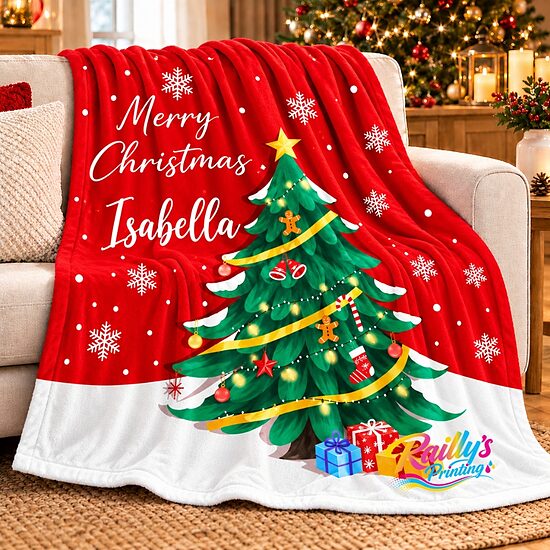 Christmas throw blanket