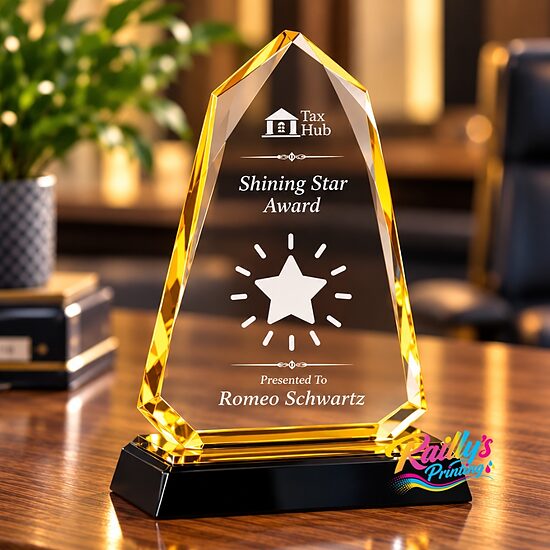 Diamond award with Engraving (4 1/2" x 6 3/4")
