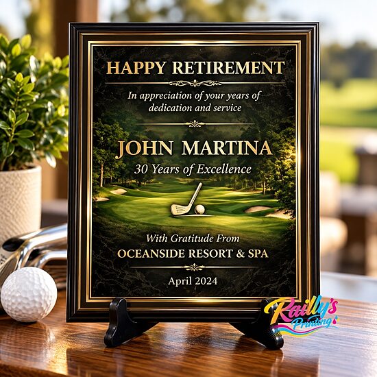 Rectangular Plaque with Black Edge (8X10 inch)