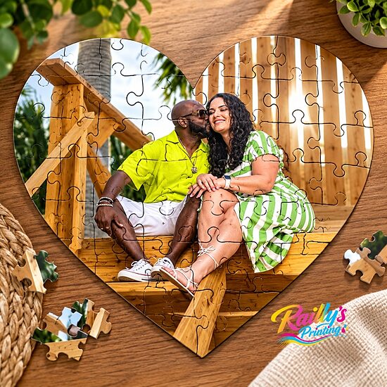 Hardboard Heart puzzle