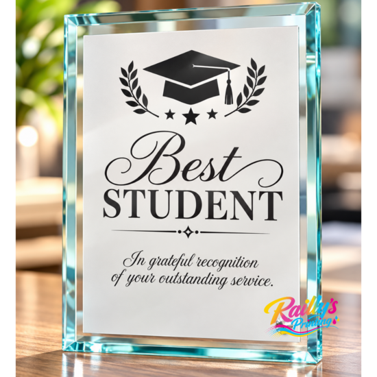 Crystal glass award