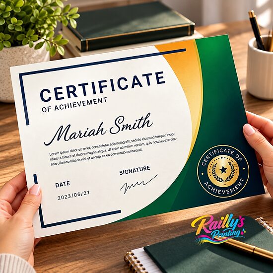 Certificate A4