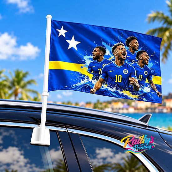Custom car flag (2 pieces)