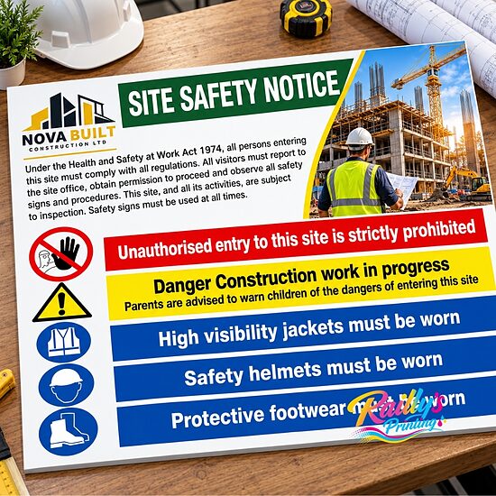 Sign board A2 (420mm X 594mm)