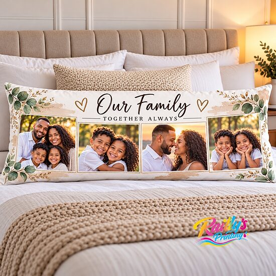 Oversized rectangular pillow