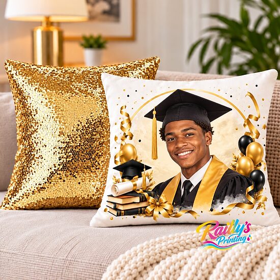 Sequin pillow