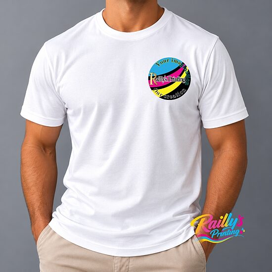 One-side print dryfit T-shirt