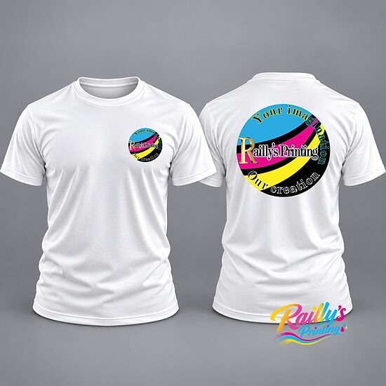 Front and back print dryfit T-shirt