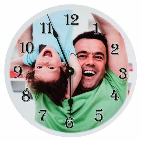 Hardboard wall clock