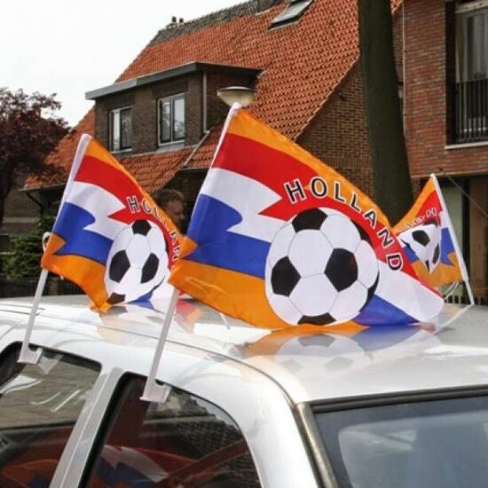 Sports team car flag (2 pieces)