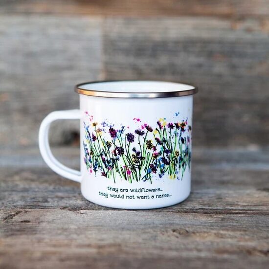 Vintage Metal Mug 12oz