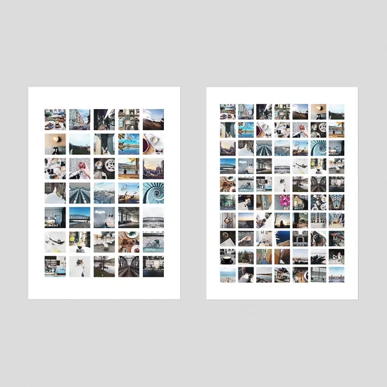 Photo poster collage (70cm x 50cm) 1 piece