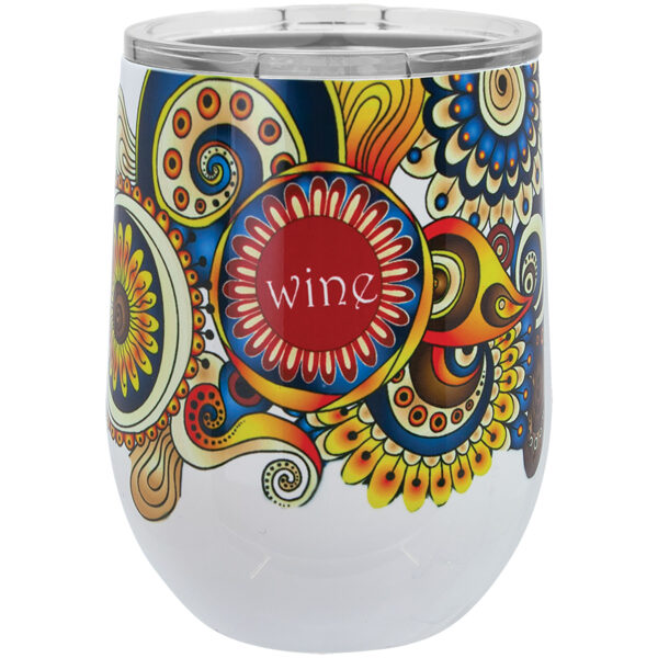 12 oz Stemless wine tumbler. send your image, design, logo or your customization specification