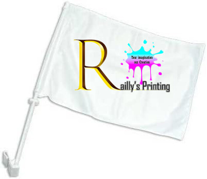 Custom car flag - 7.5" x 10.5" (2 Flags)