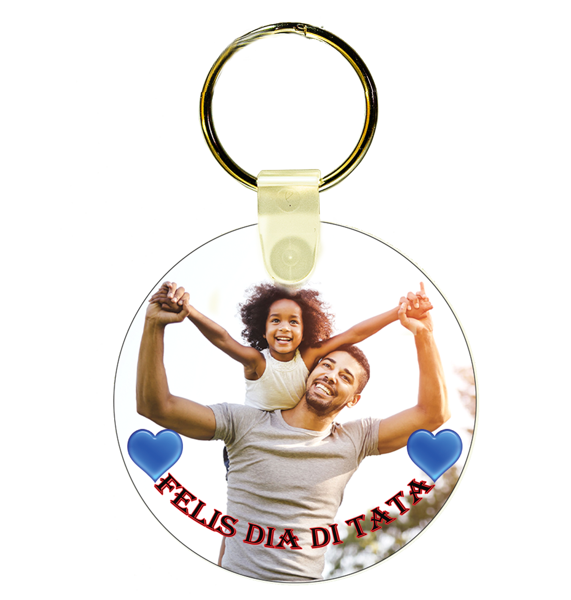 ChromaLuxe® High Gloss 2" Round KEY CHAIN  metal print 2" Round KEY CHAIN